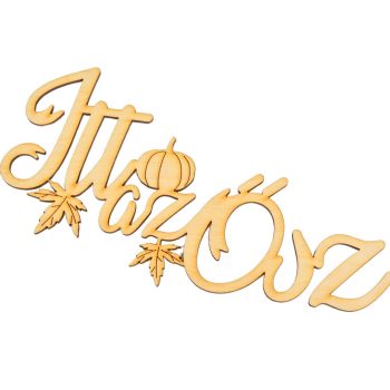 Itt az ősz felirat koszorúra 20cm