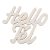 Hello Tél felirat fehér 10cm