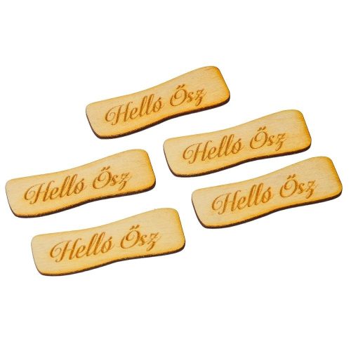 Helló ősz hullámos tábla 7cm  5db-os