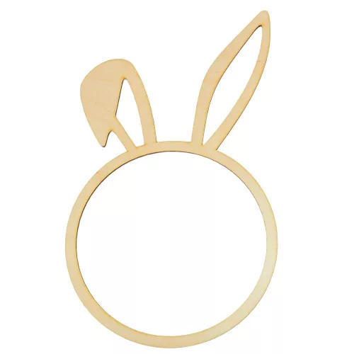 Nyuszifüles fa karika D16cm