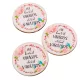 Nyomtatott fa tábla Kerted virágos 5cm 3db-os