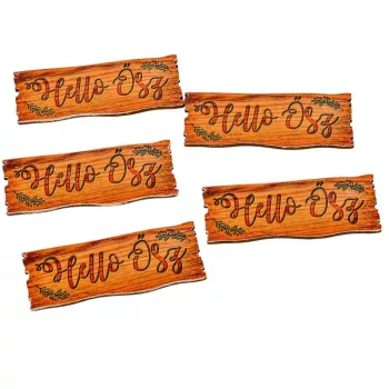 Nyomtatott tábla helló ősz 7cm 5db-os