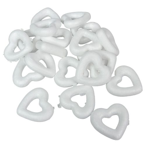 Polisztirol szív lukas 5cm 20db-os