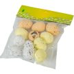 Húsvéti tojás polisztirol természetes színek 4cm 12db-os