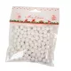 Glitteres polisztirol golyó fehér 0,8cm kb.10-15gramm