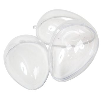 Szétválasztható műanyag tojás forma 9cm 5db-os