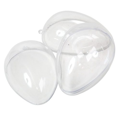 Szétválasztható műanyag tojás forma 9cm 5db-os