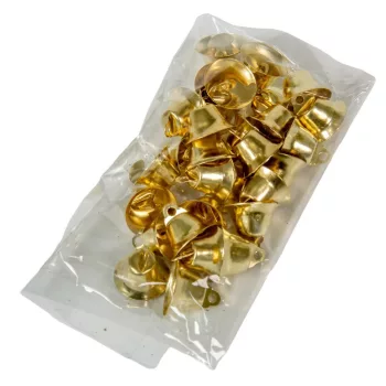Csengő fém arany 0,7cm 30db-os
