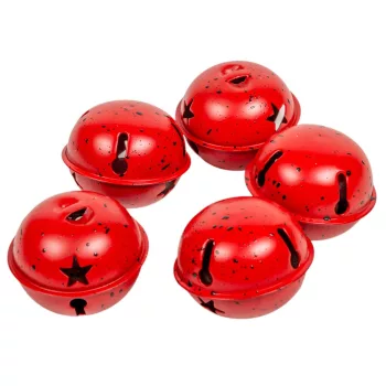 Kolomp fém piros 5cm 5db-os