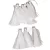Textil bojt  fehér 6cm 12db-os