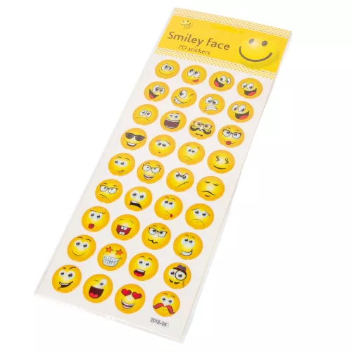 Öntapadós mosolygós arcok 2cm36db/lap