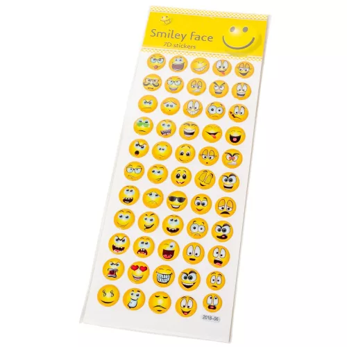 Öntapadós mosolygós arcok 2cm 55db/lap