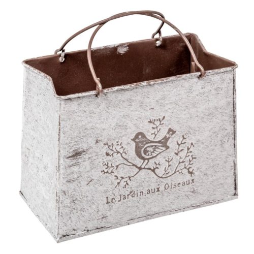 Madárkás bádog táska 18x9x14,4cm