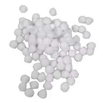 Fehér pompon 1cm 100db-os