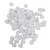 Fehér pompon 1cm 100db-os