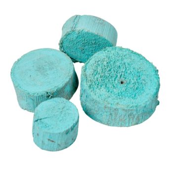 Fa szelet 1cm×3-9cm falfestékes aqua 20dkg/csom