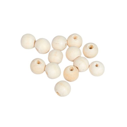 Gyöngy fából 10mm natúr 125 db-os csomag