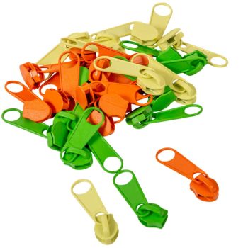 Cipzár húzó sárga-naranc-zöld 4cm 70db-os
