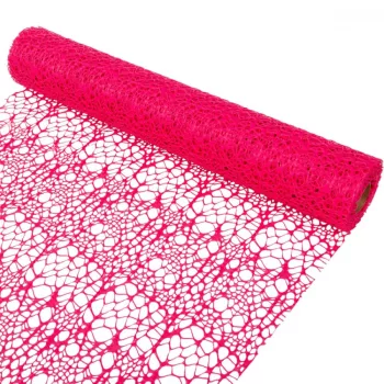 Pókhálós csomagoló pink 48cmx5y