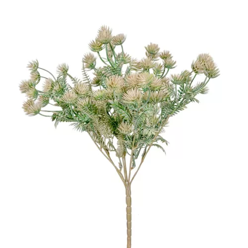 Díszítő bokor 7ágú fehér M36cm 36db/#