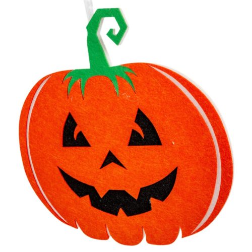 Halloween tök akasztós filc 30cm