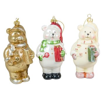 Akasztós műanyag mackó M13cm