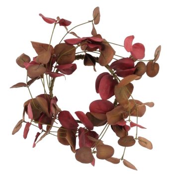 Koszorú leveles piros 28cm