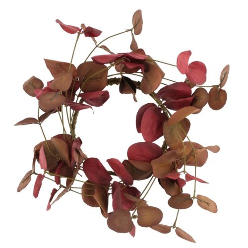 Koszorú leveles piros 28cm