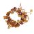 Koszorú leveles narancssárga 28cm