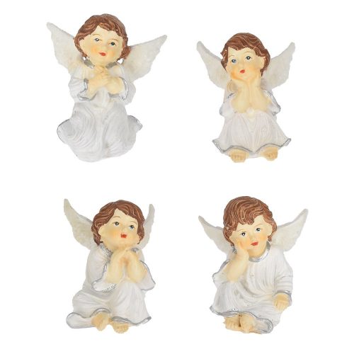 Angyal ülő polyresin 7cm