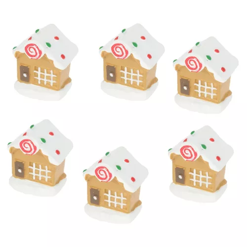 Mézeskalács ház poly 3,2cm 6db-os