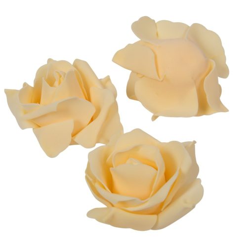 Polifoam rózsa virágfej D10cm M6cm 12db-os