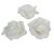 Polifoam rózsa virágfej D7cm WH 12db-os