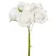 Polifoam rózsa csokor 6 virágos fehér 13cm