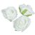 Polifoam nyílt rózsafej fehér D8cm M5,5cm 12db/csom