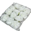 Polifoam nyílt rózsafej fehér D8cm M5,5cm 12db/csom
