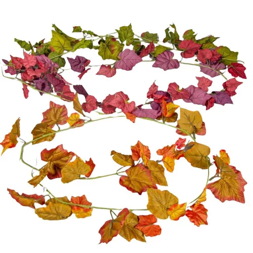 Őszi szőlőlevél girland 180cm