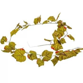 Őszi szőlőlevél zöld girland 180cm