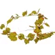 Őszi szőlőlevél zöld girland 180cm