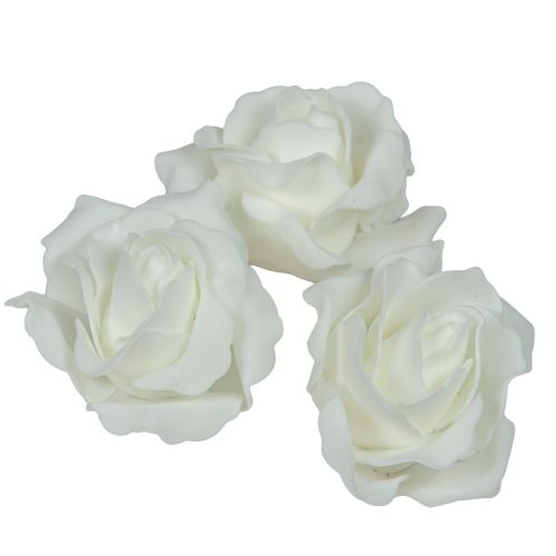 Polifoam rózsa virágfej CR D6cm 12db-os (csom ár)