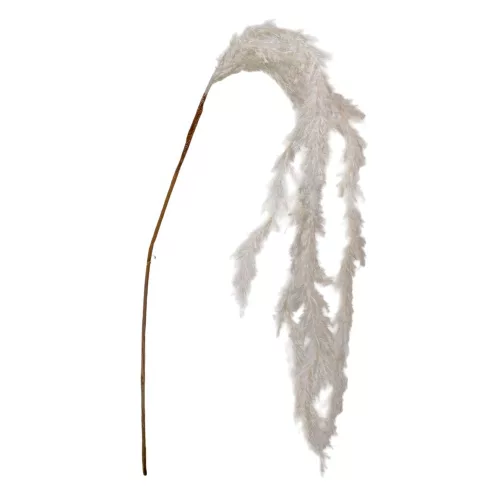Flokkolt csüngő ág fehér 70cm