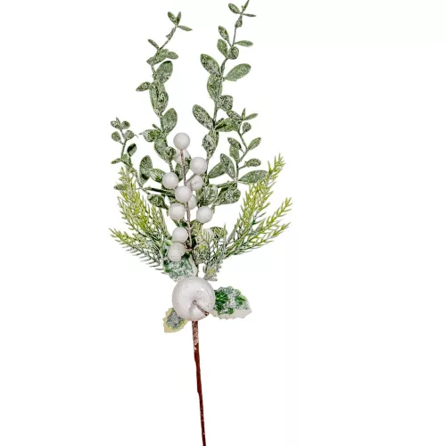Golyós, almás pick fehér 45cm