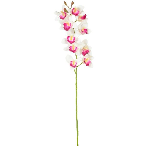 Orchidea ág gumi krém-pink 77cm