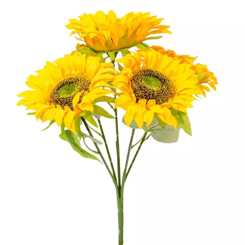 Napraforgó csokor 5 virágos 45cm