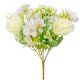 Peonia kisvirág csokor 7 virágos krém 30cm