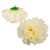 Krizantém virágfej krém D15cm 6db/csom