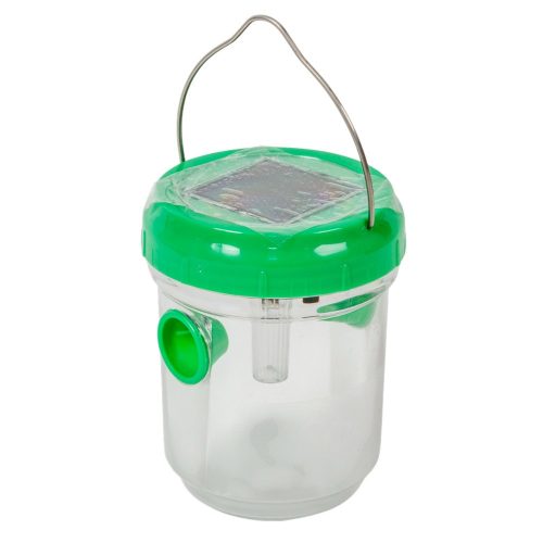 Rovar csapda szolár LED-es askasztós zöld 13cm