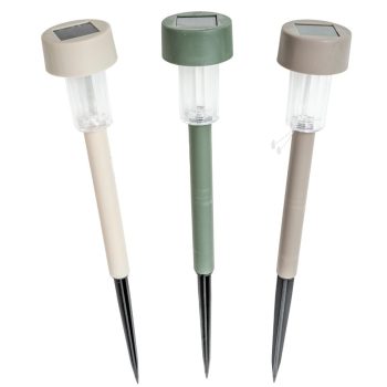 Leszúrós szolár lámpás mix 36cm