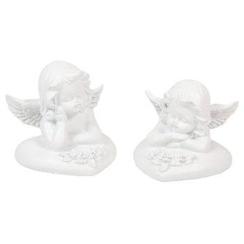 Angyal szíven poly fehér M7cm