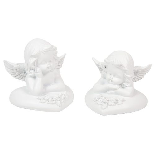 Angyal szíven poly fehér M7cm